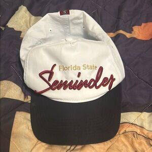 Florida State Seminoles White and Black Cap